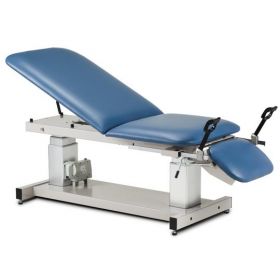 3-Section Multi-Use Power Ultrasound Table with Stirrups, 76" x 27", 500 lb. Capacity