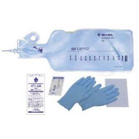 Self-Cath Sterile Prelubricated Closed System Intermittent Catheter with Insertion Supplies, Straight Tip, 1, 100 mL, 14 Fr x 16