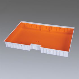 Full-Size Crash Cart Box with Amber Slide-In Lid