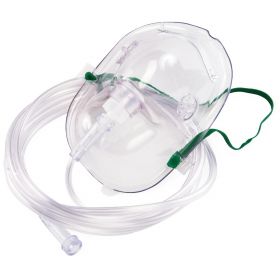 Face Mask, Adult, 7' Oxygen Supply Tubing, PVC F / MD