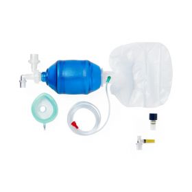 Adult Manual Resuscitator with Filter, CO2 Indicator, PEEP Valve, Bag Reservoir