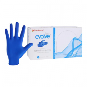 Gloves exam evolve 300 powder-free nitrile x-large royal blue 250/bx, 10 bx/ca, cr3309ca