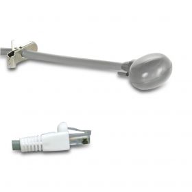 PressCall Nonlocking Call Cord for Simplex, TekTone and Critical Alert with RJ-45 8-Pin Plug, Gray, 8'