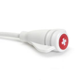 CleanCall Call Cord, 1/4" 2-Conductor Phone Plug, White, 15'