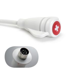 CleanCall Call Cord, Rauland 9-Pin DIN Plug, White, 8'