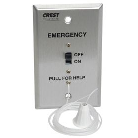 Nurse Call Pullcord Station, Crest Replacement for Cornell, 1-Gang