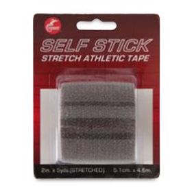 Self Stick Stretch Athletic Tape, Gray, 2"