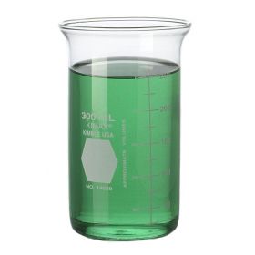 Tall No-Spout Berzelius Glass Beaker, 300 mL