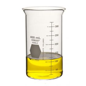 Tall No-Spout Berzelius Glass Beaker, 400 mL