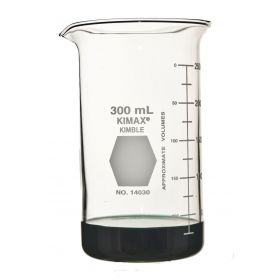 Tall Berzelius Glass Beaker with Spout and Scale, 300 mL