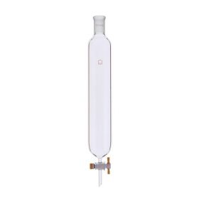 Glass Column with PTFE Stopcock Plug and Standard Taper Joint, 13 x 250 mm