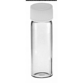 51 Expansion Borosilicate Glass Vial with PTFE Closure and PV Liner, Sample, Screw Threaded, 12 mL