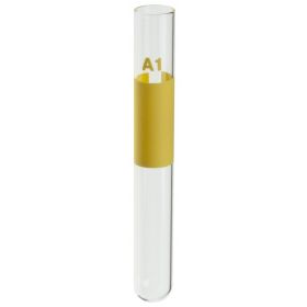 Color-Coded Blood Typing Tube, 10 x 75 mm, Borosilicate, A1, Yellow