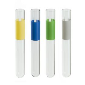 Color-Coded Blood Typing Tube, 10 x 75 mm, Borosilicate, Anti A, Blue