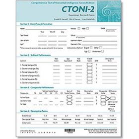 CTONI-2 Examiner Record Forms (25)