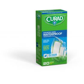 CURAD Clear Waterproof Adhesive Strips CUR5108