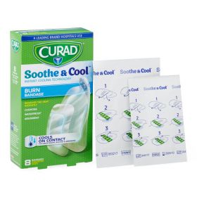 CURAD Soothe and Cool Clear Waterproof Hydrogel Bandages CUR5236V1