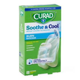 CURAD Soothe and Cool Clear Waterproof Hydrogel Bandages CUR5236V1H