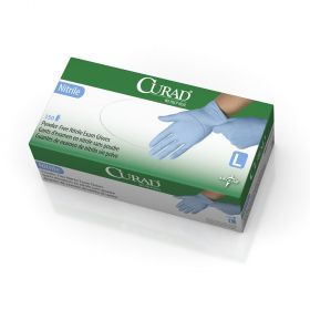 CURAD Textured Nitrile Exam Gloves, Size L