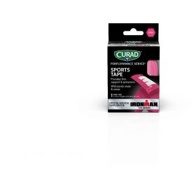 CURAD Performance Series IRONMAN Sports Tape, Pink with White M-Dot, 1.5" x 10 yd.