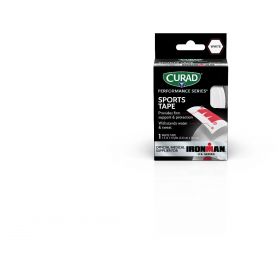 CURAD Performance Series IRONMAN Sports Tape, White with Red M-Dot, 1.5" x 10 yd., CURIM5028