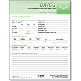 DAYC-2: Social-Emotional Domain Scoring Forms (25)