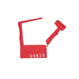 Numbered Plastic Lock, Red