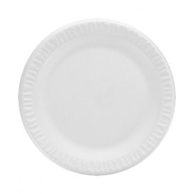 9" White Nonlaminated Foam Plates
