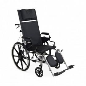 Viper Plus Reclining Wheelchair with Desk-Length Arms, 18" W