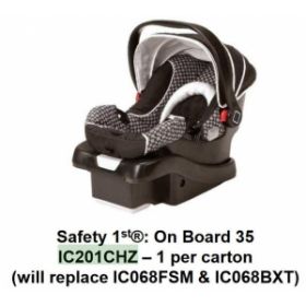 Light N Comfy Infant Car Seat, 5 Point Harness, 4 to 22 lb.