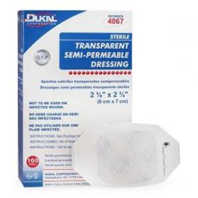 Sterile Transparent Semi-Permeable Dressing, 2-3/8" x 2-3/4"