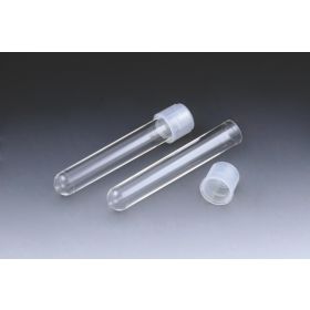 Test Tube with Separate Dual-Position Cap, Polypropylene, 12 mm x 75 mm, 5 mL