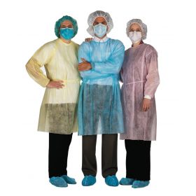 Isolation Gown, SMS, Yellow
