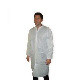 Lab Coat Without Pockets, White, Size 4XL