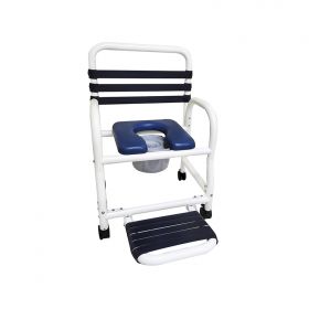 Patented Infection Control Shower Commode Chair DNE-385-3TWL-FF