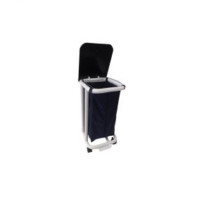 Patented Infection Control Small Single Hamper with Zipper Opening Bag and Foot Pedal