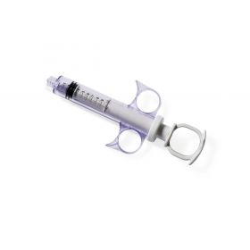 Angiography Control Syringe with Rotating Adapter, Thumb-Ring Plunger Style, 8 mL