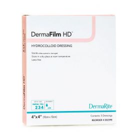 DermaFilm HD Hydrocolloid Dressing, 4" x 4"