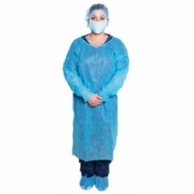 Level 1 Disposable Isolation Gowns, One Size Fits All   Pack of 10