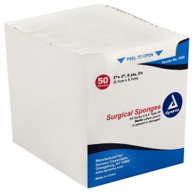 Surgical Sponge Gauze, Sterile, 2s, 8-Ply, 2" x 2"
