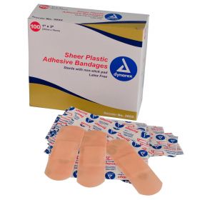 Sheer Plastic Adhesive Bandages by Dynarex Corporation DYA3602