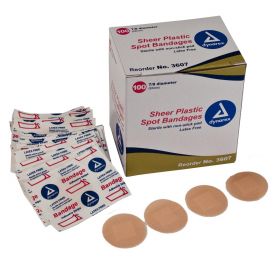 Sheer Plastic Adhesive Bandages by Dynarex Corporation DYA3607
