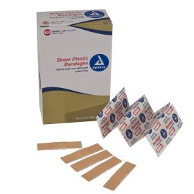 Sheer Plastic Adhesive Bandages by Dynarex Corporation DYA3608