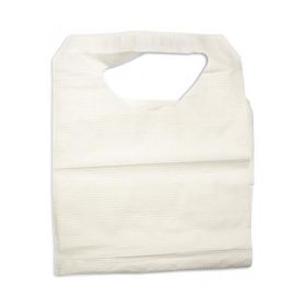 Paper Lap Bib with Ties, Disposable, Adult, 16" x 33"