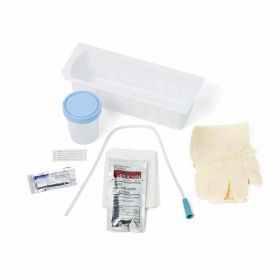Intermittent / Urethral Insertion with 14 Fr Vinyl Catheter, PVP, Vinyl Gloves, Peel Lid Tray