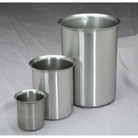 Stainless Steel Griffin Beaker, 3-3/8" x 4-1/2", 600 mL