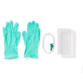 12 French Suction Catheter with Valve, Pop-Up Cup, Exam Gloves