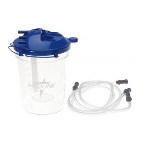 Rigid Disposable Suction Canister with 6' and 20" Tubing

