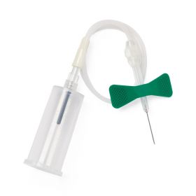 Blood Collection Set with Pre-Attached Holder and Luer Adapter, 21G x 0.75"