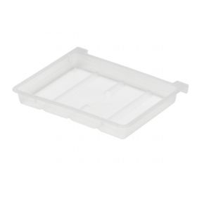 Plastic Soap Dish with Ridges, Pigment Free, 3.75" x 2.75" x 0.5"